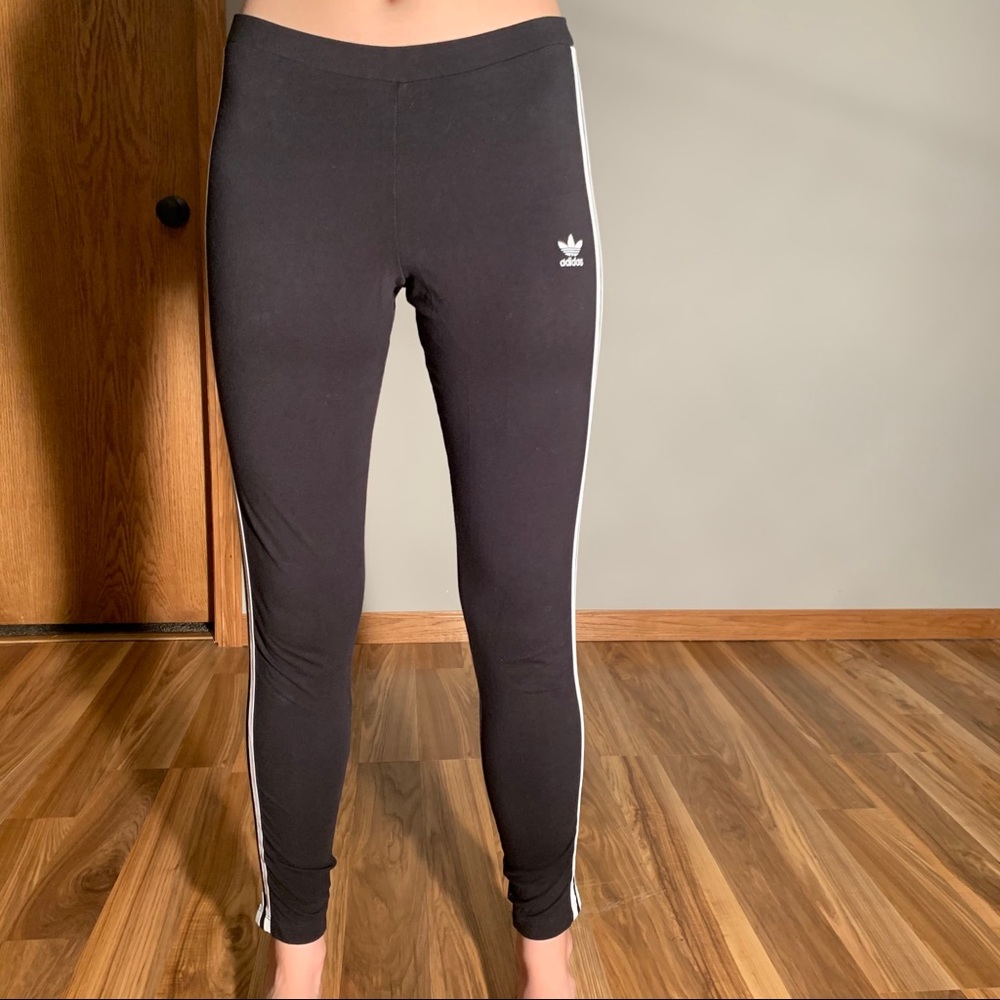 Adidas 3 Stripe Leggings - Size Medium